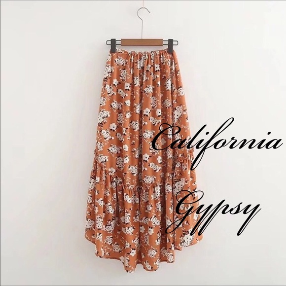 RESTOCKING🎉Bohemian gypsy hippie skirt🌈 - Picture 4 of 8